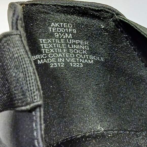 ANNE KLEIN 9-1/2 M IFLEX BLACK FABRIC WEDGE SANDALS - Picture 13 of 16